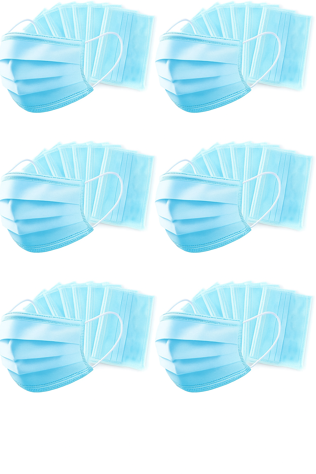 😷 4-Ply Disposable Face Mask – Protective Non-Woven Face Covering 100 pack