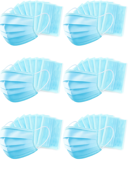 😷 4-Ply Disposable Face Mask – Protective Non-Woven Face Covering 100 pack