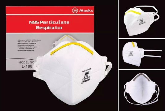 Harley L-188 N95 Particulate Respirator Mask – NIOSH Approved (20 Masks)